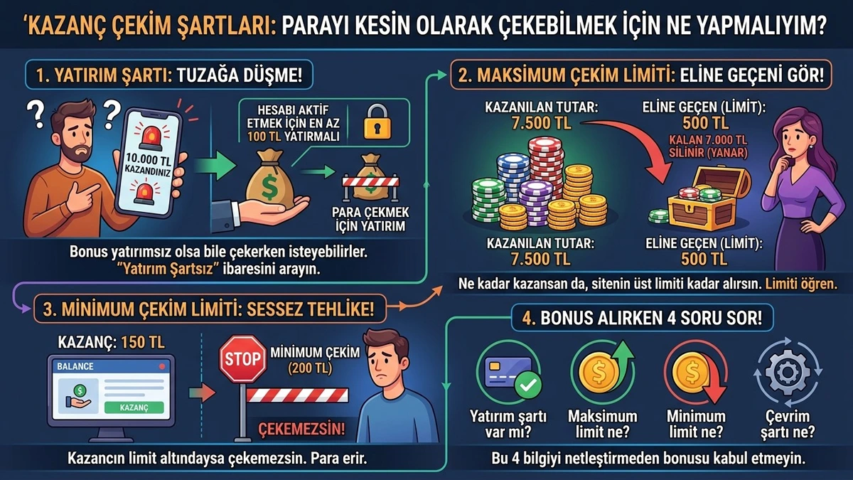 yatırımsız bonus kazancını nasıl çekebilirim